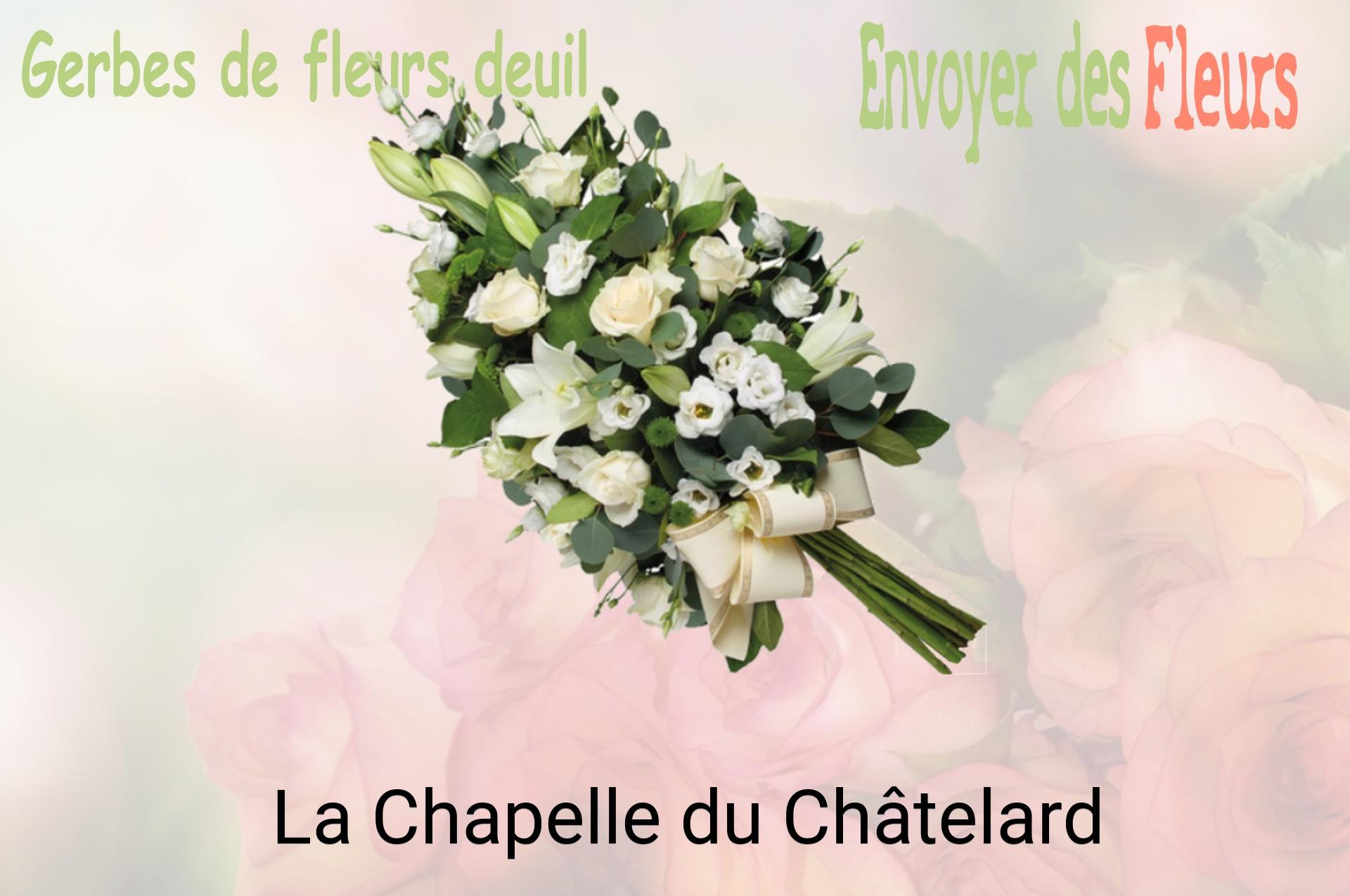 Gerbe de fleurs de deuil livrée à La Chapelle-du-Châtelard